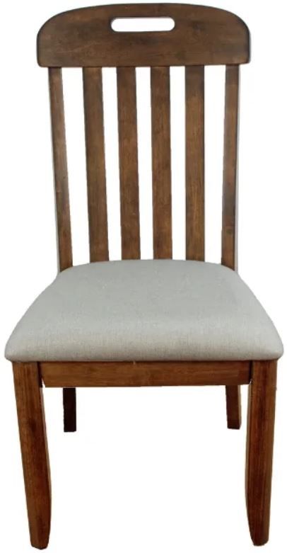 Bernards Danville Brown Slat Dining Chair-1
