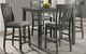 American Wholesale Furniture Hawthorne 5-Piece Gray Pub Dining Set-0