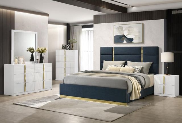 Coaster® Ines White High Gloss Dresser Mirror-3