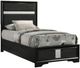 Coaster® Miranda Black Upholstered Twin Panel Bed -3