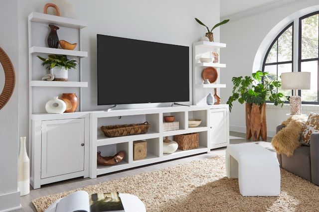 aspenhome® Mackenzie White Entertainment Wall-1