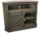 American Heartland Manufacturing Rustic Two-Tone Tall Bower Corner TV Cart-0