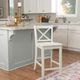 Linon Torino White X-Back Counter Stool-1