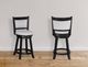 Crown Mark Cecil Black/Dove Swivel Pub Stool-1