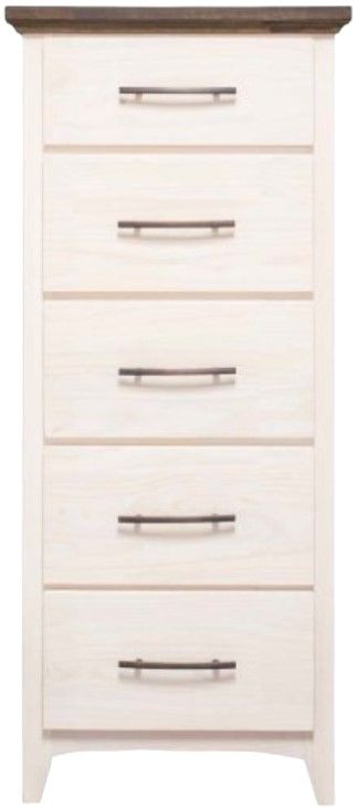 Mako Wood Furniture Sophia Beige/Brown 23" Chest-0