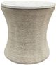 Crestview Collection Key Largo White End Table with Tan Base-0