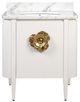 Currey & Company Briallen 30" White Vanity with Oval Undermount Sink-2
