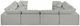 Meridian Furniture Comfy 8-Piece Gray Sectional -3