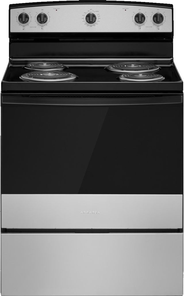 Amana® 30" Stainless Steel Freestanding Electric Range