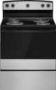 Amana® 30" Stainless Steel Freestanding Electric Range with SpillSaver™ Upswept Cooktop and Easy Clean Glass Door-0