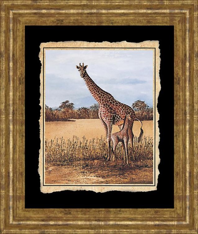 Classy Art Giraffe Framed Print Wall Art-0