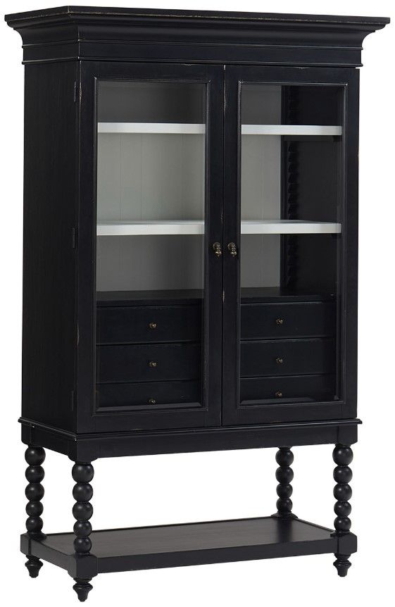 aspenhome® Caroline Soft Black Armoire-0