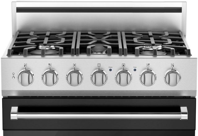 Viking® 3 Series 30" Cast Black Pro Style Dual Fuel Range-1