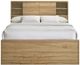 Intercon Vega Natural Oak Melamine Youth Full Bookcase Bed-2