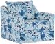 New Classic® Home Furnishings Sylvie Blue/White Swivel Chair-0