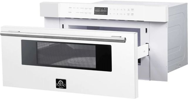 FORNO® Capoliveri 1.2 Cu. Ft. White Microwave Drawer-1