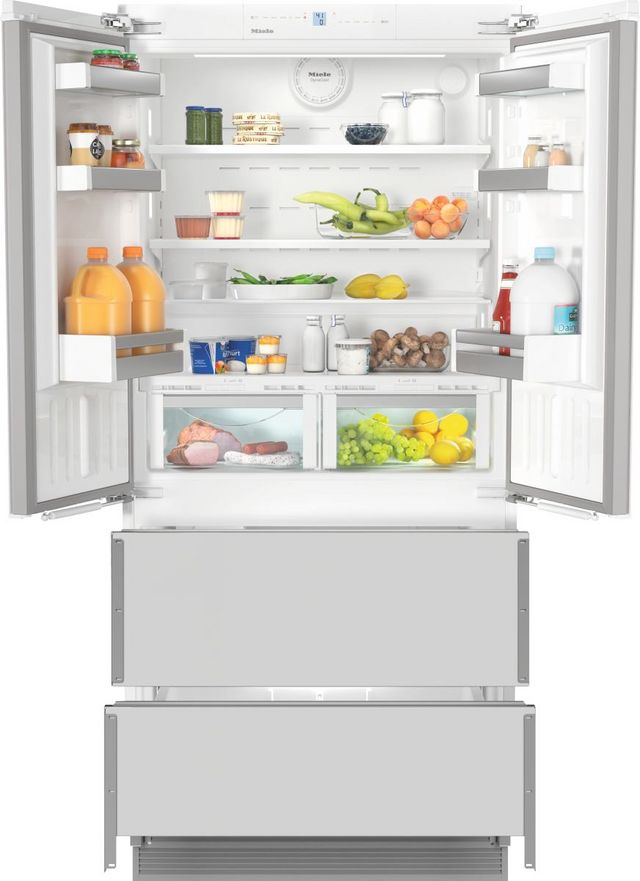 Miele 36 in. 18.9 Cu. Ft. Panel Ready Built In Counter Depth French Door Refrigerator