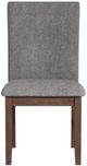 Elements International Santa Barbara Dark Gray/Walnut Dining Chair-3
