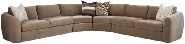 Huntington House Customizable 7507 4-Piece Curved Sectional-0