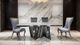 Furniture of America® Basilicata White Top Dining Table with Chrome Base-1