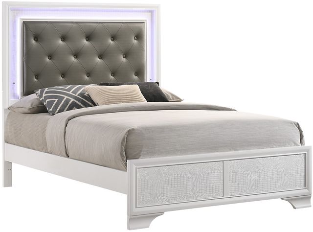 Crown Mark Lyssa Frost Full Upholstered Bed-0