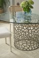 Universal Explore Home™ Oasis Glass Top Dining Table with Aluminum Base-1