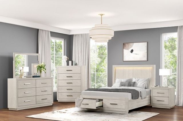 Furniture of America® Wellingborough Light Gray Chest-1