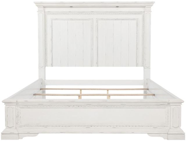 Coaster® McKinney Vintage White Eastern King Panel Bed with LED Lights-2