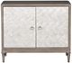 Vanguard® Furniture Vanguard Manning Silver Shimmer/White Capiz Side Table-1