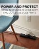 Sanus® Black Surge Protected Power Strip-1