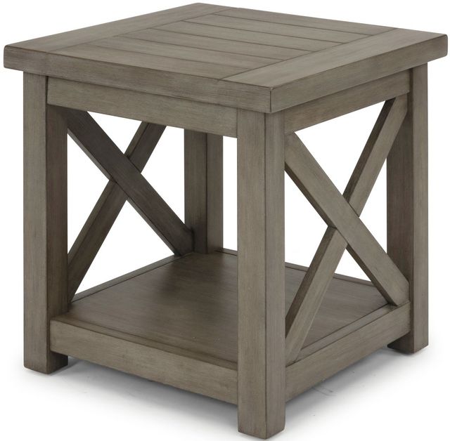 homestyles® Mountain Lodge Gray End Table-2