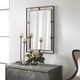 Uttermost® Carrizo Distressed Rustic Bronze/Antiqued Gold Rectangle Mirror-1