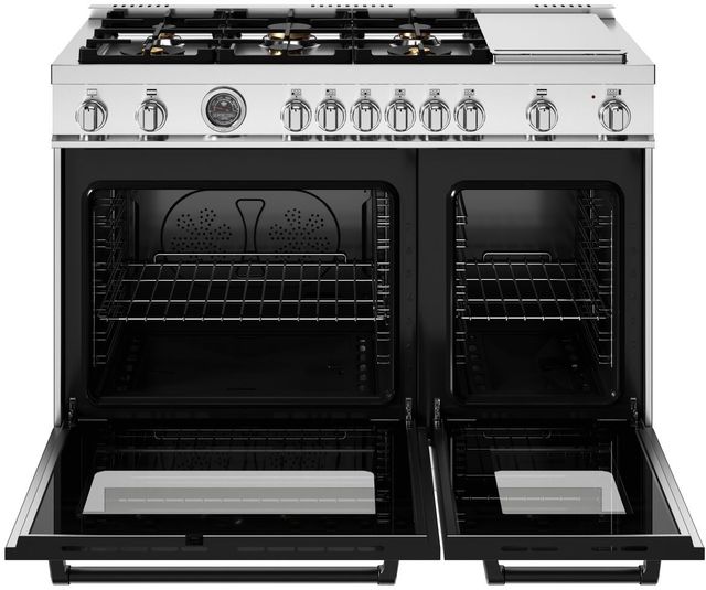 Bertazzoni Master Series 48" Fingerprint Resistant Stainless Steel Pro Style Gas Range-1
