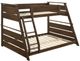 Coaster® Holden Walnut Twin/Full Bunk Bed-2