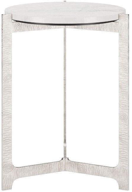 Zuo® Modern Barmas Silver/White Side Table-2