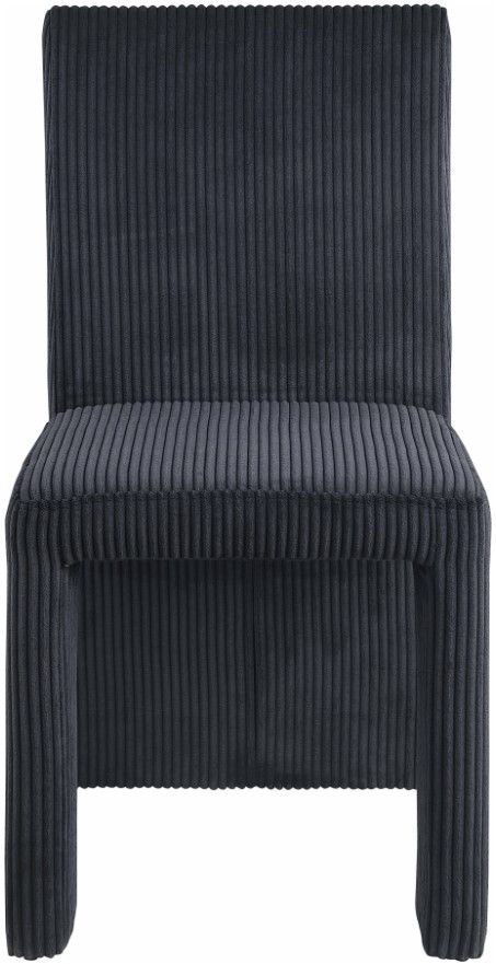 Meridian Furniture Benson Black Upholstered Dining Side Chair-1