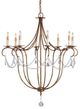 Currey & Company Crystal Lights Rhine Gold Large Chandelier-0