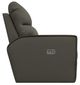 La-Z-Boy® Maddox Smoke Power Reclining Chair and a Half with Headrest and Lumbar-2