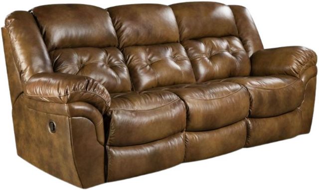 HomeStretch Cheyenne Saddle Manual Double Reclining Sofa and Loveseat Set