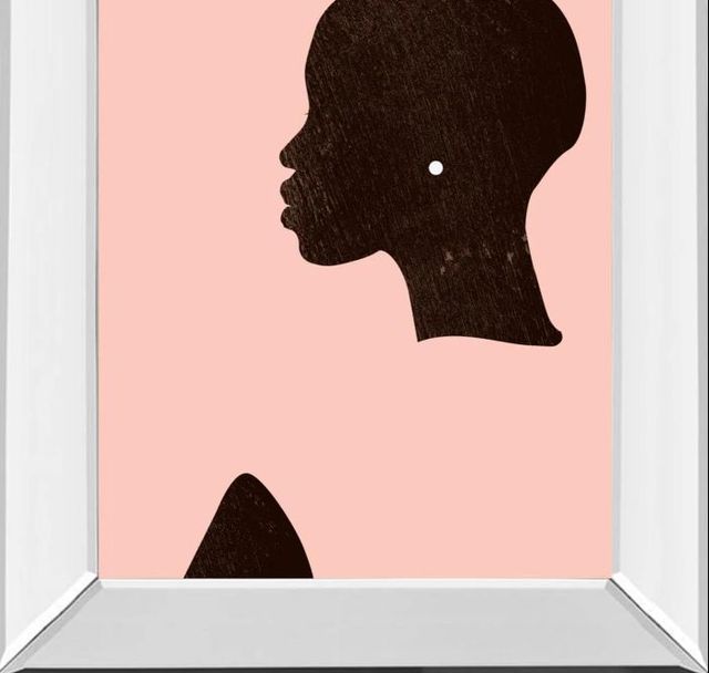 Classy Art Pink Silhouette I by Jennifer Paxton Parker Mirror Framed Wall Art-1