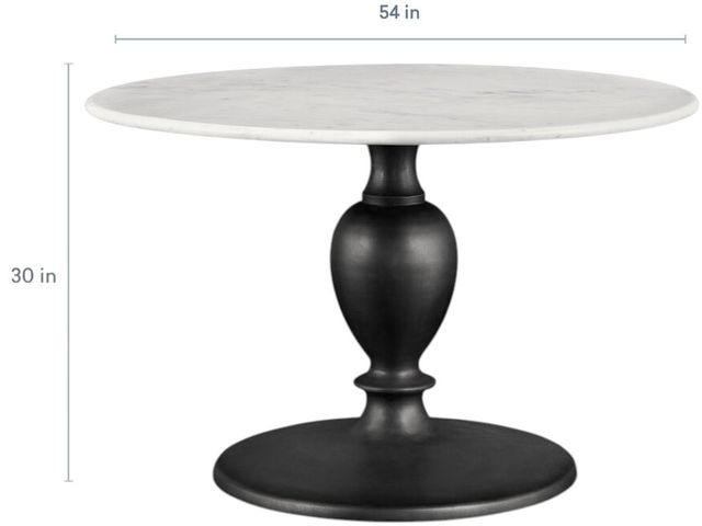 Bassett® Furniture Coventry 54" Round Dining Table with Marble Top-4