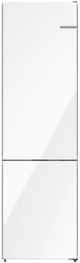 Bosch® 800 Series 24" 12.8 Cu. Ft. White Glass Counter Depth Bottom Freezer Refrigerator-0