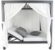 CabanaCoast® Customizable Muse Aluminum Outdoor Cabana Daybed with 4 Curtain-1