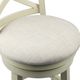 New Classic® Home Furnishings York White Swivel Bar Stool-4