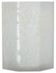 A & B Home White Frosted Mercury Glass Octagonal Candle Holder-1