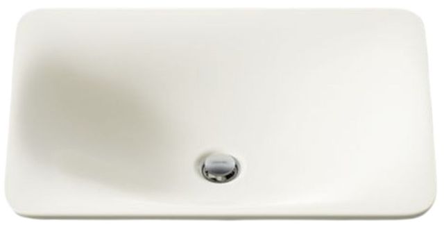 Kohler Carillon® Biscuit 21.25" Rectangular Drop-In Bathroom Sink, No Overflow-4