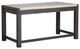 Magnussen Home® Plum Creek Ravenwood Black Writing Desk with Marble Top-2