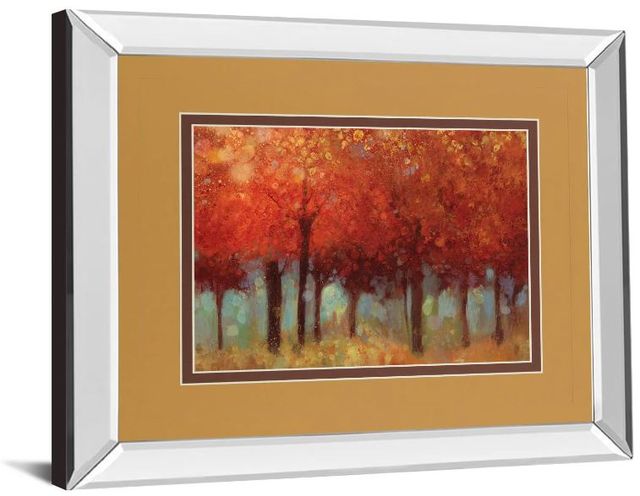 Classy Art Red Forest by Asia Jensen Mirror Framed Wall Art-1