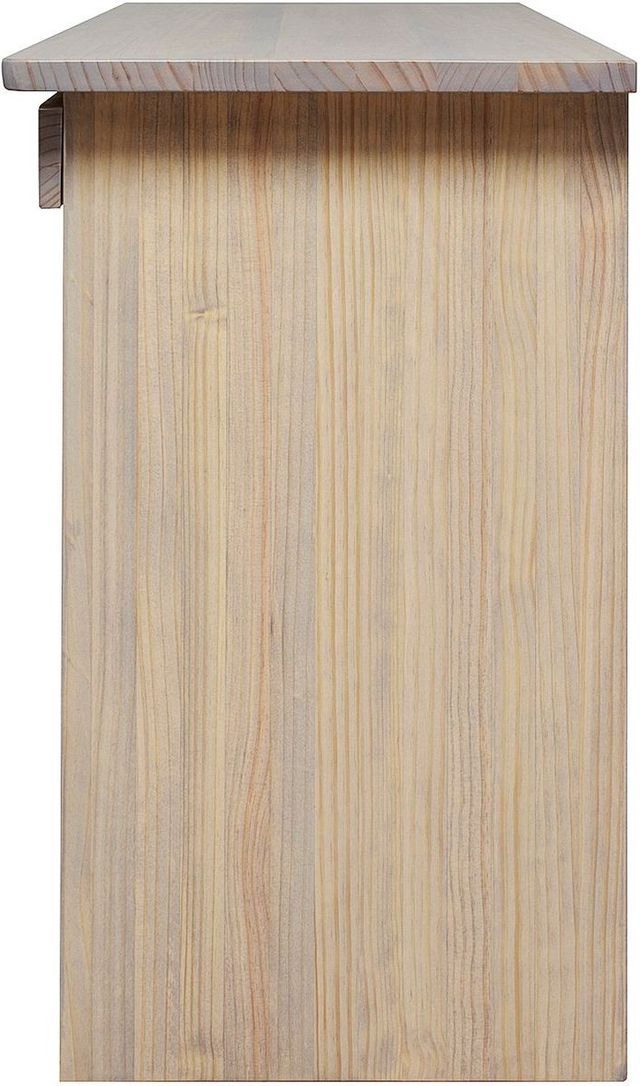 Mako Wood Furniture Youth Collection Pine Left-Arm Facing Desk with Pedestal-2