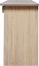 Mako Wood Furniture Youth Collection Pine Left-Arm Facing Desk with Pedestal-2